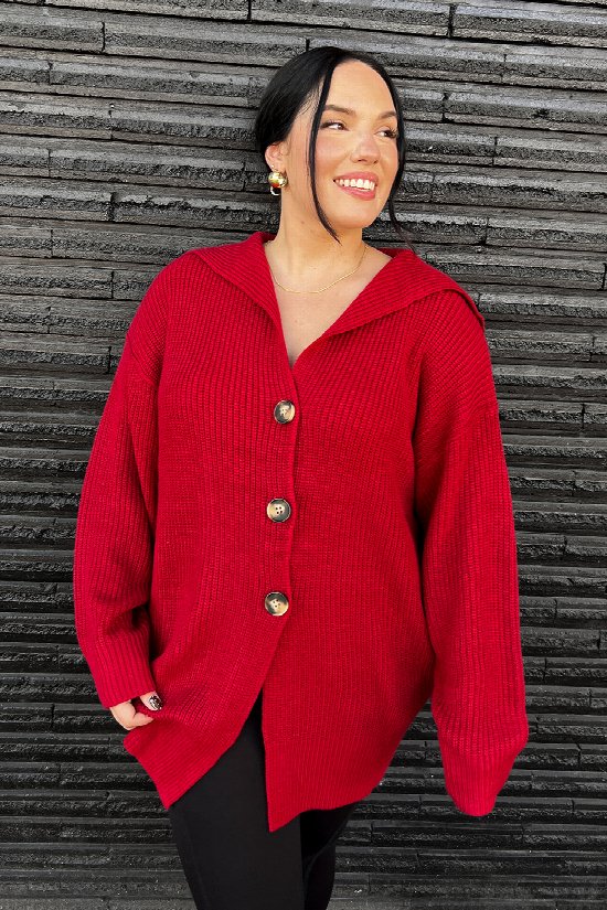 Cranberry Kiss Cardigan 2